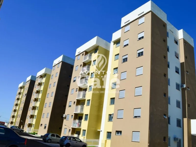 Fachada do prédio com sacadas — Apartamento à venda e para alugar no Residencial Trentino, Santa Maria