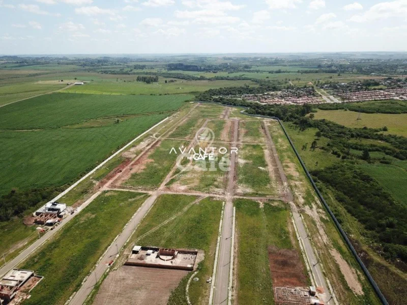 Vista aérea do terreno — Terreno à venda no Cidade Universitária, em Camobi, Santa Maria/RS