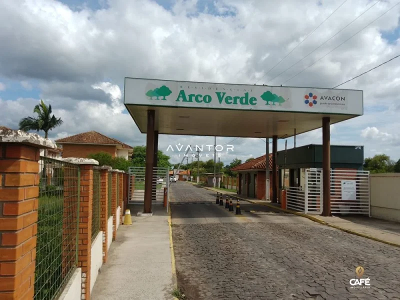 Fachada do condomínio com portaria — Apartamento à venda no Residencial Arco Verde, em Pinheiro Machado, Santa Maria/RS