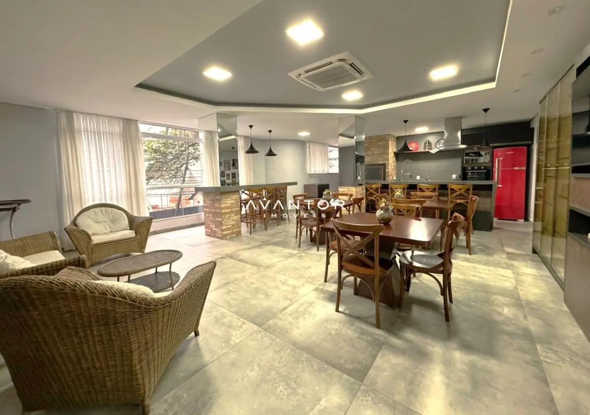 Salão de festas — Apartamento com 3 quartos à venda e para alugar no Edifício Carrara, em Centro, Balneário Camboriú/SC
