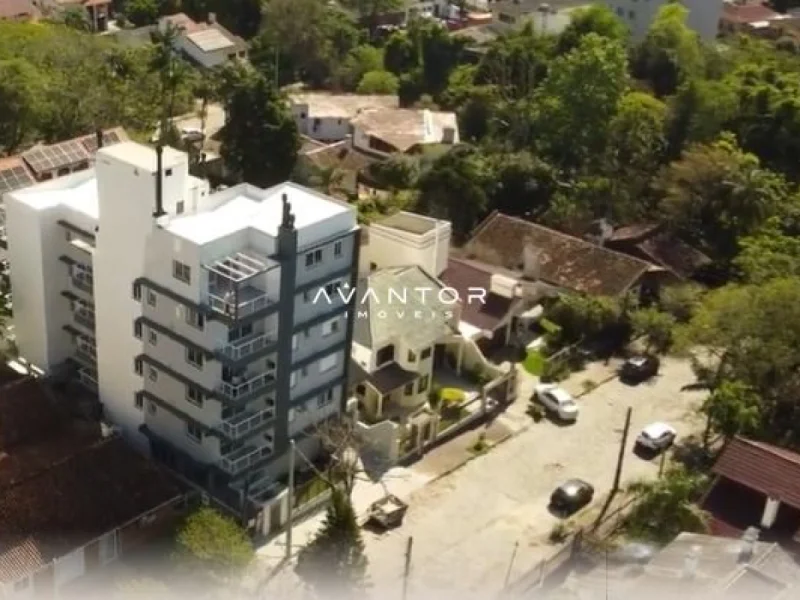 Vista aérea do edifício e entorno — Apartamento à venda no Residencial Vista do Bosque, Santa Maria