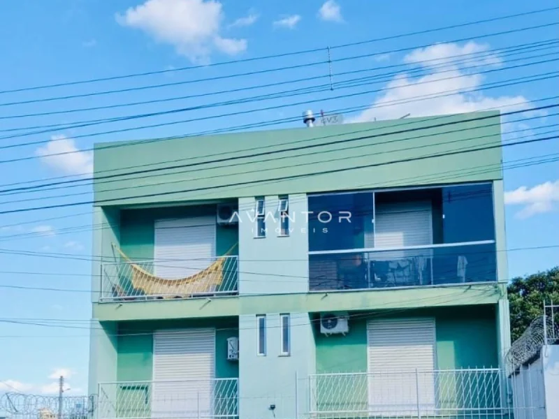 Fachada do prédio com sacadas — Apartamento à venda no Edificio Elsa Maria, em Presidente João Goulart, Santa Maria/RS