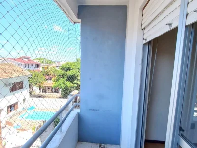 Apartamento 2 dormitórios com sacada, sala, cozinha e área de serviço. Próximo a quartéis — Apartamento para alugar no Residencial Valdobiani