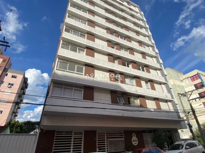 Excelente apartamento de 1 dormitório todo mobiliado no centro de Santa Maria — Apartamento para alugar no Edifício Residencial Alegria