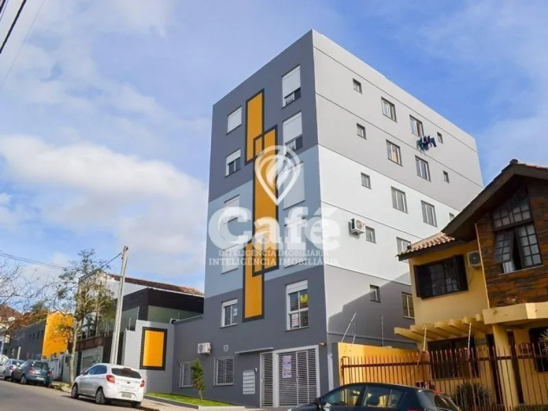 Apartamento de 1 dormitório, com terraço e garagem — Apartamento para alugar no Edifício Palazzo Magnago, Santa Maria