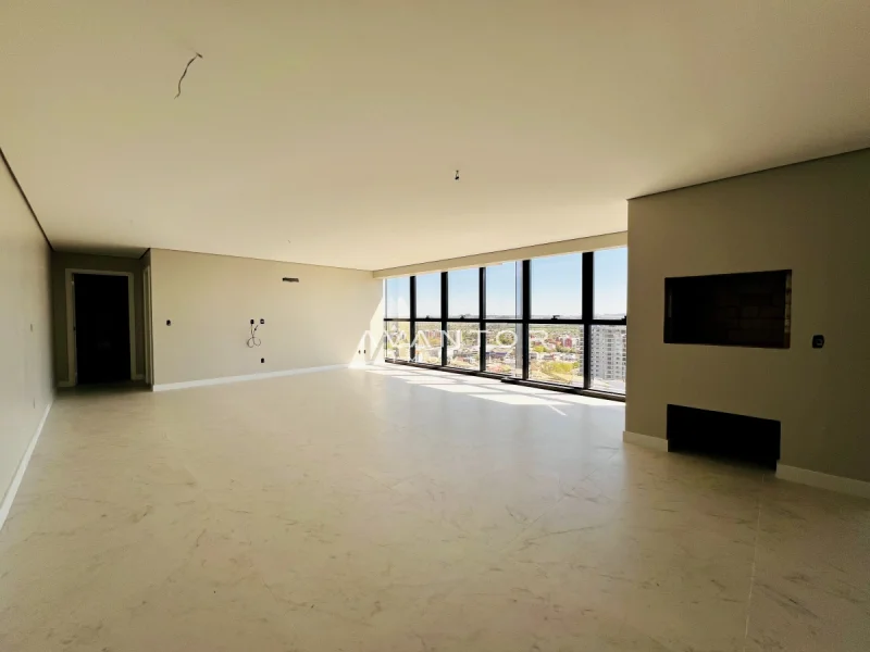 Sala de estar com vista da janela — Apartamento à venda no Palace Louvre Residencial, Santa Maria