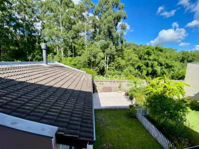 Vista aérea da propriedade com terreno e vegetação — Casa com 4 quartos à venda em Dom Antônio Reis, Santa Maria/RS
