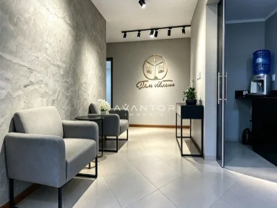 Hall de entrada com poltronas — Apartamento com 2 quartos à venda no edificio monalisa, em Centro, Santa Maria/RS