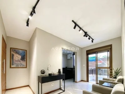 Sala de estar integrada com sacada — Apartamento com 2 quartos à venda no edificio monalisa, em Centro, Santa Maria/RS