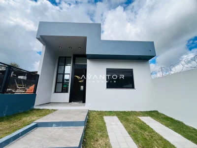 Fachada da casa com entrada principal — Casa com 2 quartos à venda em Presidente João Goulart, Santa Maria/RS