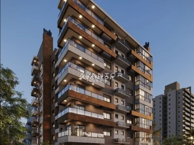 Fachada do prédio com sacadas — Apartamento à venda no Residencial Titanio, em Nossa Senhora de Lourdes, Santa Maria/RS