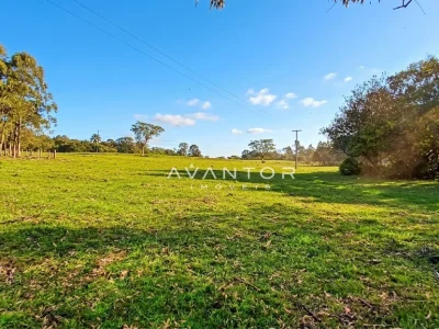 Terreno com vista para vegetação e árvores — Campo com 3 quartos à venda em Estação Pinhal, Itaara/RS