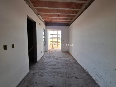 Sala de estar integrada à cozinha — Apartamento com 1 quarto à venda em Camobi, Santa Maria/RS