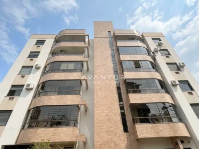Fachada do prédio com sacadas — Apartamento à venda no Residencial Felicita, em Nossa Senhora das Dores, Santa Maria/RS