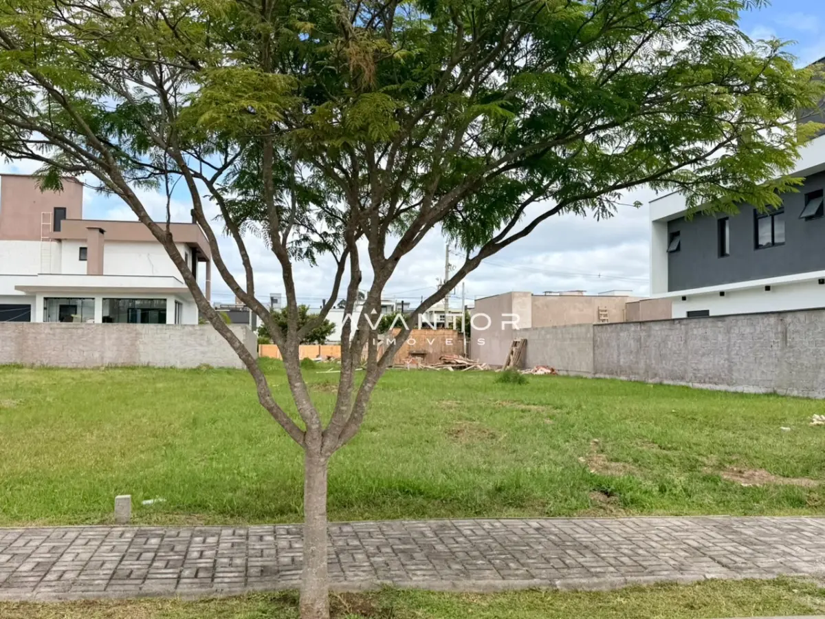 Terreno com árvores e calçamento — Terreno à venda no Cidade Universitária, em Camobi, Santa Maria/RS