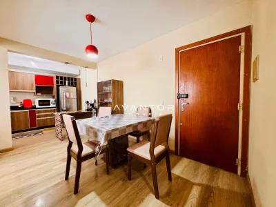 Sala de jantar integrada à cozinha — Apartamento à venda no Residencial Ferrara, em Presidente João Goulart, Santa Maria/RS