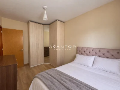 Dormitório com armários planejados — Apartamento à venda no Residencial Ferrara, em Presidente João Goulart, Santa Maria/RS