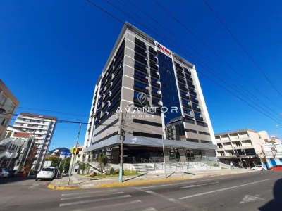Fachada do prédio com uso misto — Sala Comercial com 2 salas para alugar no Office Tower, em Centro, Santa Maria/RS