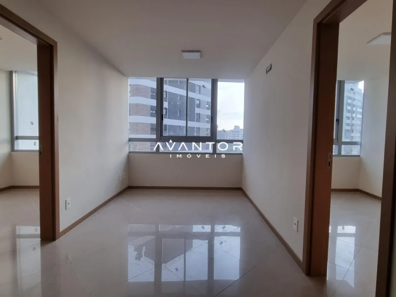 Sala de estar com vista para a cidade — Apartamento para alugar no Residencial Cristo Rei, em Centro, Santa Maria/RS