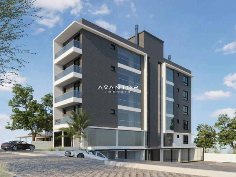 Fachada do prédio com sacadas — Apartamento à venda no Residencial Carol, em Nossa Senhora de Lourdes, Santa Maria/RS