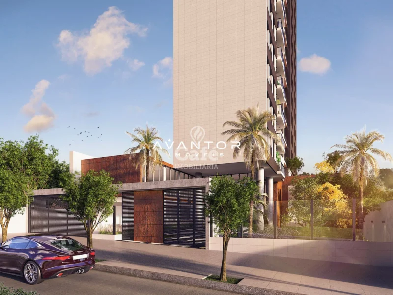 Fachada do prédio com entrada — Apartamento com 3 quartos à venda no Spalla Home Art, em Centro, Santa Maria/RS