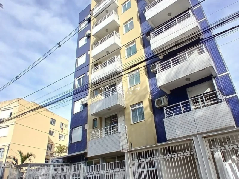 Fachada do prédio com sacadas — Apartamento à venda no Residencial Sagitárius, em Nossa Senhora do Rosário, Santa Maria/RS
