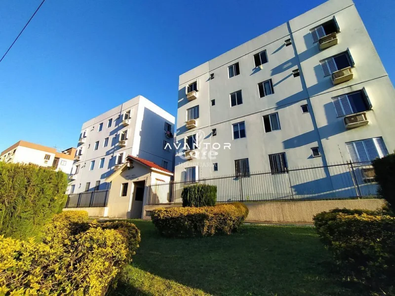 Fachada do prédio com sacadas — Apartamento à venda no Residencial Paineira, em Nossa Senhora de Lourdes, Santa Maria/RS