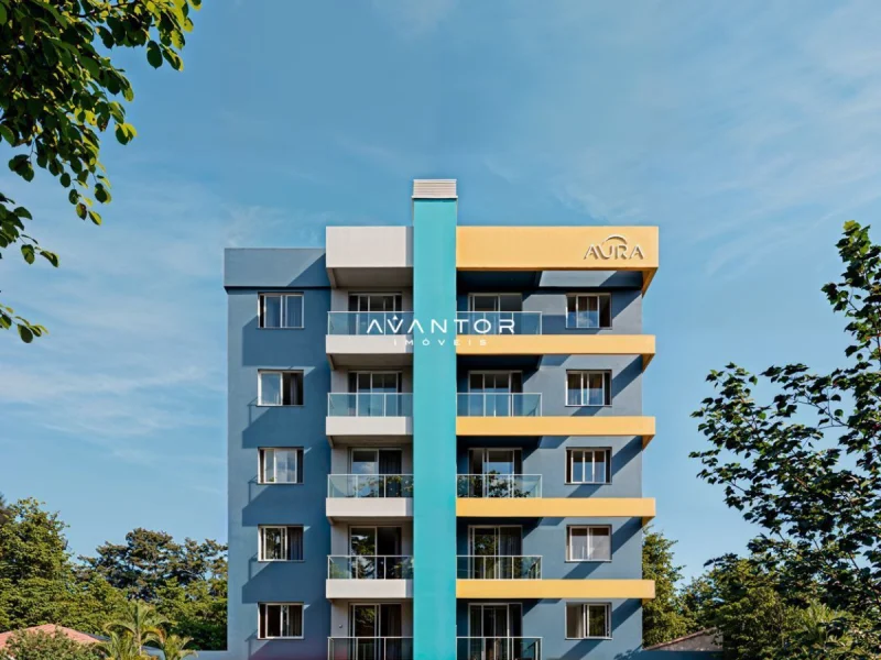 Fachada do prédio com acabamento moderno — Apartamento com 2 quartos à venda no Pulse, em Camobi, Santa Maria/RS