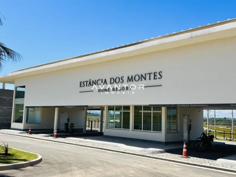 Fachada do empreendimento com entrada — Terreno à venda no Estância dos Montes, em Tomazetti, Santa Maria/RS