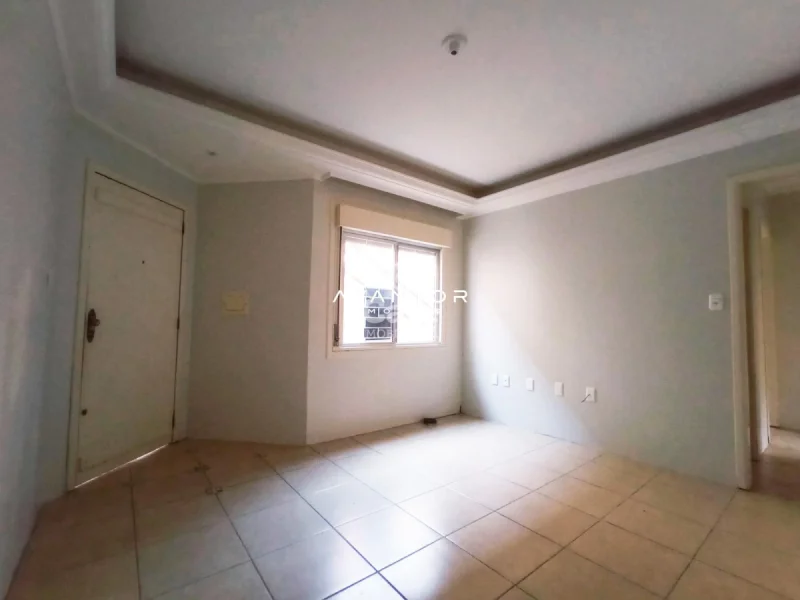 Dormitório com janela e piso em cerâmica — Apartamento à venda no Residencial Arco Verde, em Pinheiro Machado, Santa Maria/RS