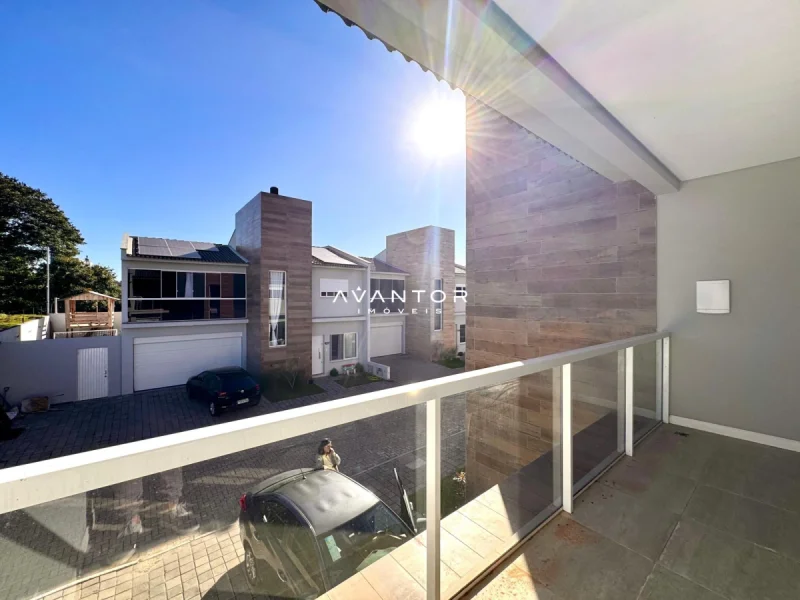 Sacada com vista para rua e vizinhança — Casa com 3 quartos à venda no Punta Cana, em Camobi, Santa Maria/RS