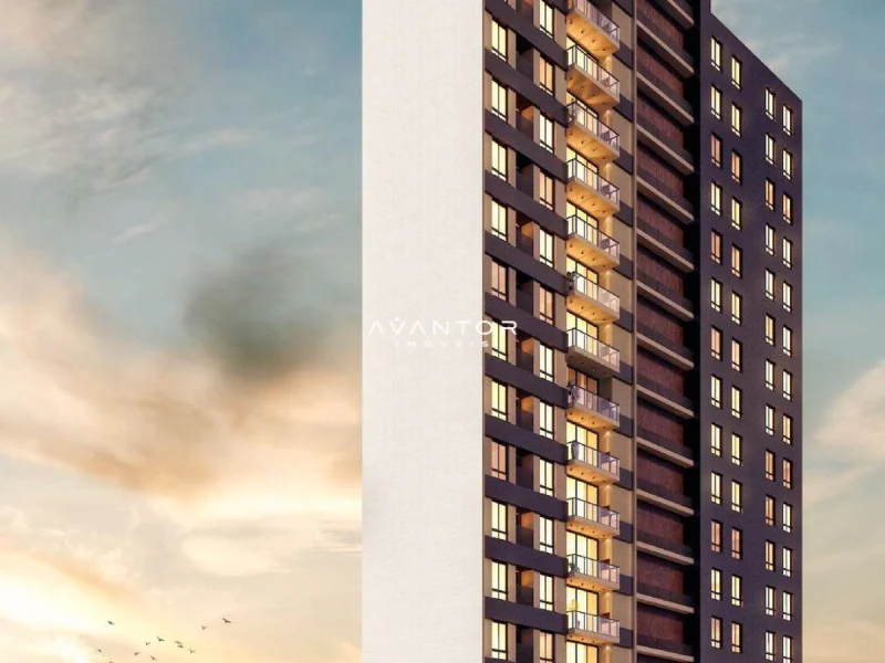Fachada do prédio com sacadas — Apartamento com 2 quartos à venda no Spalla Home Art, em Centro, Santa Maria/RS