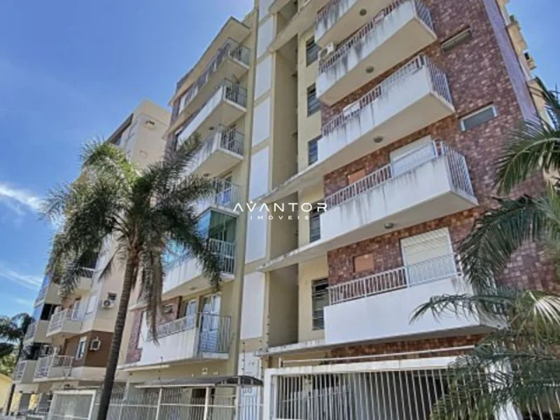 Fachada do prédio com sacadas — Apartamento à venda no Residencial Áries, em Nossa Senhora do Rosário, Santa Maria/RS