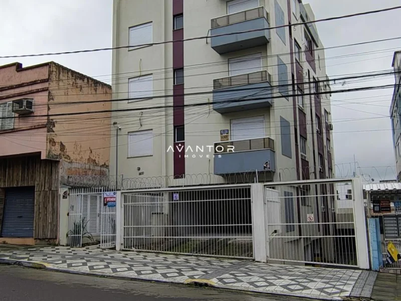 Fachada do prédio com sacadas — Apartamento com 2 quartos à venda no Residencial Divano, em Centro, Santa Maria/RS