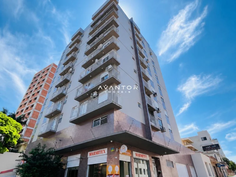 Fachada do prédio com sacadas — Apartamento à venda no Residencial Solar Catalunya, em Nossa Senhora do Rosário, Santa Maria