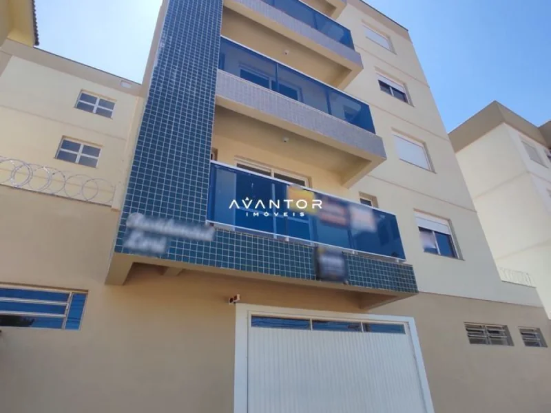 Fachada do prédio com sacadas — Apartamento com 1 quarto para alugar no Residencial Lori, em Camobi, Santa Maria/RS