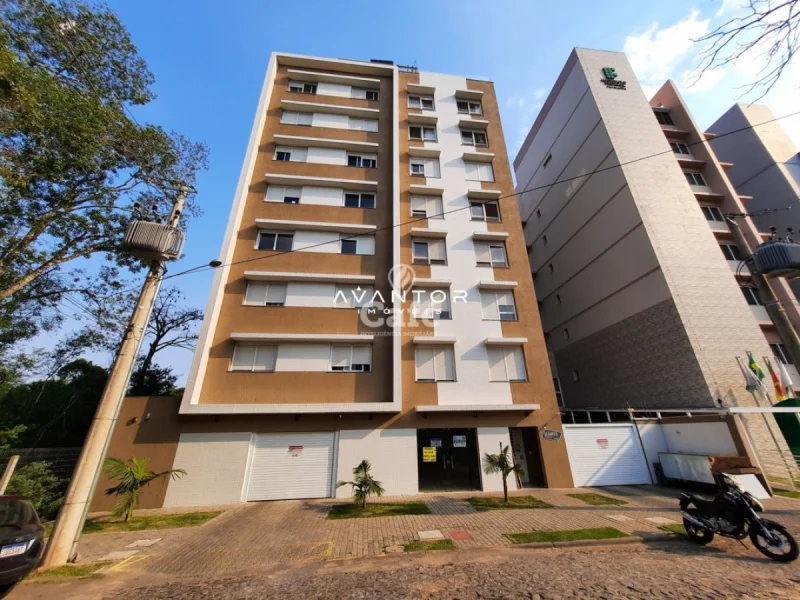 Fachada do prédio com entrada — Cobertura à venda no Alameda Residence, em Nossa Senhora das Dores, Santa Maria/RS