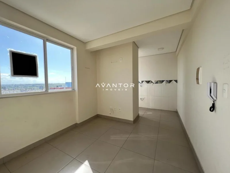 Cozinha com vista para cidade — Apartamento à venda no Residencial Amsterdam, em Nossa Senhora do Rosário, Santa Maria/RS