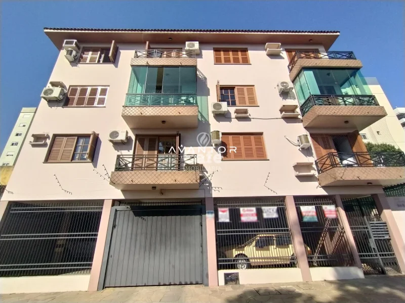 Fachada do prédio com sacadas — Apartamento à venda no Residencial Lazaro Levi Lapuente, em Bonfim, Santa Maria/RS
